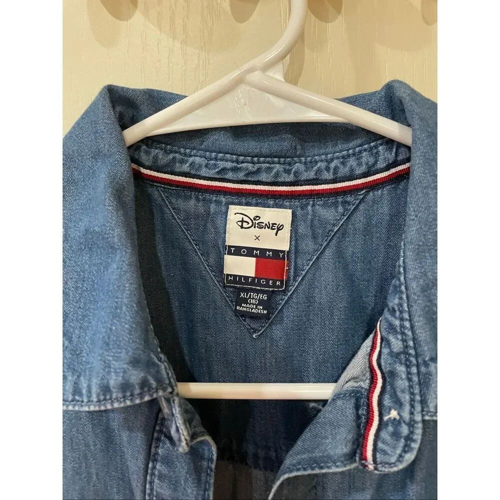 Tommy Hilfiger x Disney Girls Denim Shirt Dress size XL